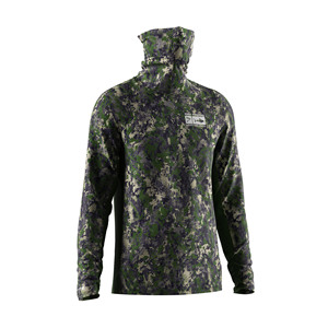 Custom Men's Fishing Jersey with Built-in Neck Gaiter UV-resistant Mesh <b>Vent</b> for Hot Weather Fishing - Product Image 3