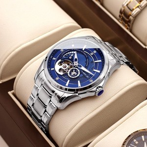 Relojes Mecánicos Elegantes para Hombre, Caja Redonda de 41 mm, Acero Inoxidable 316L, Zafiro, Resistente al Agua, Movimiento Automático NH35 - Product Image 3