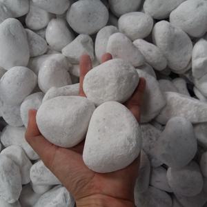 Piedra de guijarro Natural de cuarzo blanco, piedra redonda para pavimento, superventas - Product Image 1
