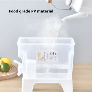 Bouteille d'eau froide en <span class=keywords><strong>plastique</strong></span> de grande capacité <span class=keywords><strong>3</strong></span>,5 L avec robinet pour réfrigérateur Distributeur de boissons d'été pour la maison - Product Image 2