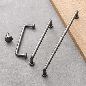 European Luxury Zinc Alloy Modern Golden Customizable GQK Brand Kitchen Cabinet Handles Drawer <b>Knobs</b> <b>Dresser</b> Exterior - Product Image 3