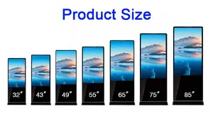 4k 55 Inch Indoor Infrared Touch Floor Stand Digital Signage LCD Advertising Smart Display Digital Kiosk