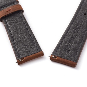 <span class=keywords><strong>Bracelet</strong></span> de <span class=keywords><strong>montre</strong></span> pour <span class=keywords><strong>homme</strong></span> en <span class=keywords><strong>cuir</strong></span> de vachette véritable première couche multicolore, boucle vintage de luxe, 18-22 mm, à libération rapide - Product Image 5