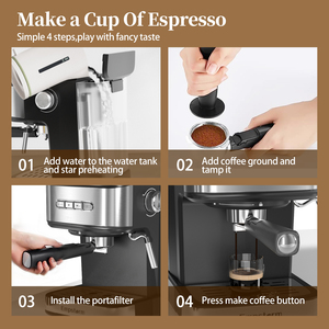 Empstorm 01E, superventas, máquina de café espresso italiano, máquina de café de 20 bares, capuchino, máquina de café expreso <span class=keywords><strong>para</strong></span> el hogar y el hotel - Product Image 4