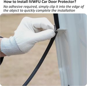 5 mètres voiture en forme de U porte moulure garniture voiture porte bord gardes Clips métalliques coupe-froid protection pointu accessoires extérieurs - Product Image 5