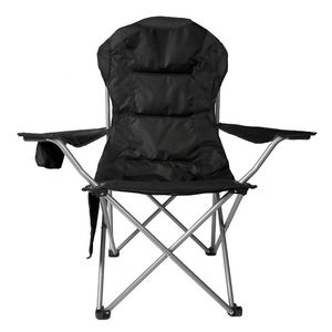 Deluxe Outdoor Adjustable Height <b>Folding</b> Armchair <b>Padded</b> Modern Style Camping Beach <b>Chair</b> - Product Image 4