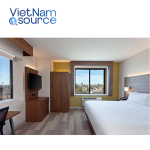 Muebles de dormitorio de madera OEM personalizables para el procesamiento de muebles de hotel Days Inn - Product Image 1