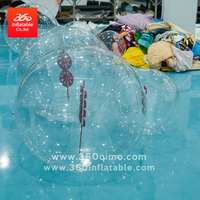 Ballon publicitaire géant gonflable transparent en PVC, design personnalisé, hermétique, 360 degrés, gonflables pour la publicité en extérieur