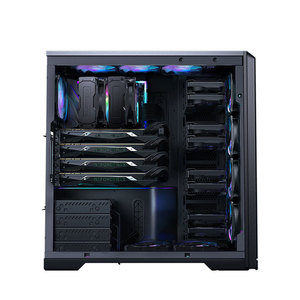 Boîtier de jeu PC haut de gamme Phanteks Full Tower ATX avec panneau latéral en verre trempé noir, ports USB, Windows, en stock - Product Image 5