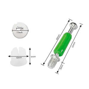 Connecteur invisible pour meubles, boulon de connexion décoratif en fer et plastique pour armoire de cuisine, serrures à came, vis 16/18MM GQK Easy - Product Image 1