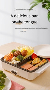 Mini cuisinière électrique Hotpot, marmite intégrée pour bouillir, rôtir et bouillir, petite <span class=keywords><strong>plaque</strong></span> de <span class=keywords><strong>cuisson</strong></span> domestique, marmite à double usage - Product Image 2
