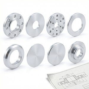 Entretoise <span class=keywords><strong>de</strong></span> disque à face plate en aluminium léger 6061 7075 usinée avec précision par CNC - Product Image 1