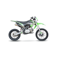 Moto tout-terrain 125cc 4 temps, refroidie par air, démarrage électrique, Pit Bike 17/14 Enduro Motocross Cross Moto