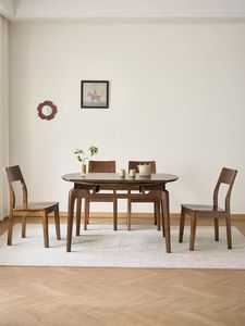 <b>solid</b> <b>wood</b> <b>dining</b> <b>table</b> set <b>round</b> <b>dining</b> <b>table</b> set <b>dining</b> room furniture extendable <b>table</b> set for apartment - Product Image 1