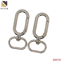 Mousqueton ovale pivotant à ressort en alliage, boucle déclencheur, porte-clés, laisse pour chien, pour sac à main, taille personnalisée, vente en gros