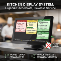 Système d'affichage de cuisine WUXIN KDS 15,6 pouces Android 14 GMS NFC PoE IP65 Écran tactile intelligent POS étanche pour restaurant