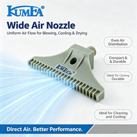 KUMEA Buse à air soufflant à jet de vent, en plastique, pour soufflage à éventail plat, pulvérisation d'eau, refroidissement par pulvérisation, buse de lame d'air 1/4