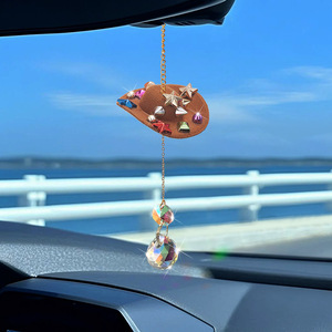 Décoration de rétroviseur de voiture en forme de chapeau de cowboy pour concessionnaire automobile, style dessin animé, en fibre chimique, accessoire intérieur - Product Image 5