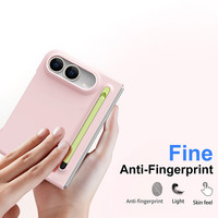 Étui pliable pour Apple iPhone Duo 5G, pour iPhone Ultra, pour iPhone Fold, coque mate effet peau avec stylet, avec Spen, avec film protecteur