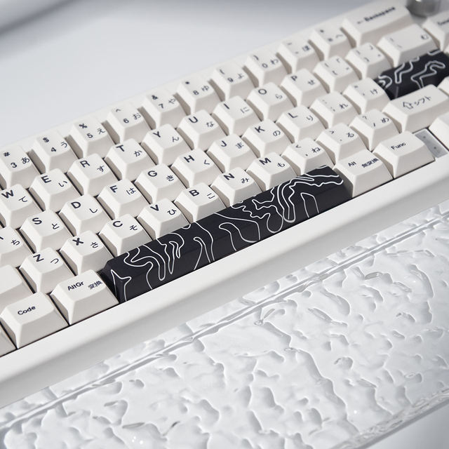 Customizable Keycaps 4pcs Cherry Dye-Sub PBT Keycaps Space Bar 6.25U ESC Enter Personalized Keycaps for Mechanical Keyboard