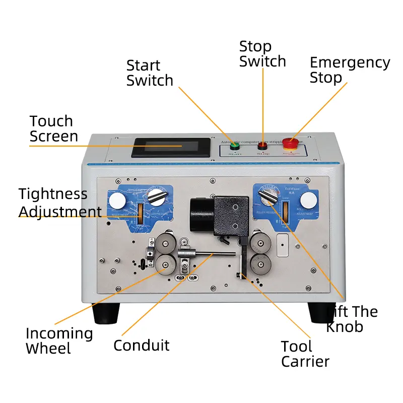 ZJ-806 máquina de descascar fios de cobre máquina automática de descascar fios e cabos
