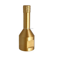 Jeu de forets diamantés brasés sous vide FORGE, tige M14 de 6 mm, longueur 60 mm, kit de scies cloches pour maçonnerie et carrelage, porcelaine