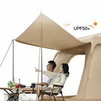 Tente de camping automatique pour 8 à 12 personnes, double couche, luxe, hydraulique, familiale, imperméable, anti-UV, pour la plage et les activités de plein air