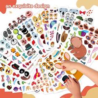 Feuille d'autocollants en PVC d'animaux marins Vinyle décoratif pour le visage auto-adhésif avec design Faites vos propres autocollants de dessert pour les enfants