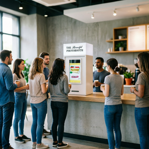 Impresora <span class=keywords><strong>de</strong></span> Recibos Comerciales para Fotomatón, Estación <span class=keywords><strong>de</strong></span> Selfies Todo en Uno para Cafeterías, Diseño <span class=keywords><strong>de</strong></span> Logotipo Personalizado Disponible para la Marca - Product Image 5