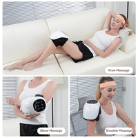 Masseur électrique pour genou BISD K711 avec écran LED, commande tactile, vibration automatique, lumière rouge et chaleur