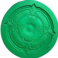 Moule personnalisé en fibre de verre pour médaillon de plafond en plâtre, pour grande décoration ornementale de plafond en plâtre