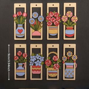 Factory Direct Supply Unfinished <b>Wooden</b> <b>Slices</b> Diy Multiple Shape Handmade Boxwood Bookmark Painting & Decoration - Product Image 3