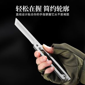 Folding Multi Functional Knife Stainless Steel Smooth Edge Portable For Outdoor <b>Camping</b> Hunting <b>Kitchen</b> Use - Product Image 3