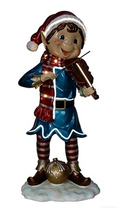 Elfo Tocando el Violín con 4 Luces y 5 Tiras de Luces - Product Image 2