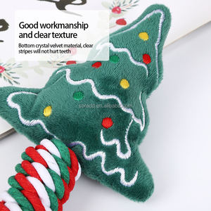 Noel yavru köpek oyuncağı oyuncaklar çeşitli stilleri kemik şekli baston şeker römorkör savaş oyuncaklar dayanıklı Pet çiğnemek oyuncaklar yapılmış - Product Image 2