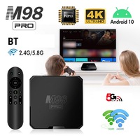 La connexion sans fil TVBOX 4K Android 10 avec télécommande vocale améliore l'expérience de divertissement à domicile