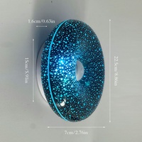 Lampe de table créative en forme de donut avec ciel étoilé, veilleuse pour salon/chambre, lampe murale ciel étoilé, lampe décorative tactile