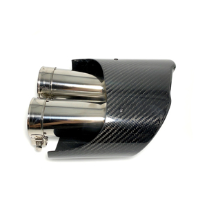 1 paire de embouts d'échappement pour <span class=keywords><strong>Audi</strong></span> A3 A4 A5 A6 A7, mise à niveau vers <span class=keywords><strong>RS3</strong></span> RS4 RS5 RS6 RS7 AK, tuyau d'échappement en fibre de carbone de haute qualité - Product Image 5