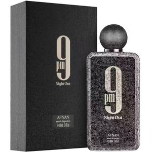 Bestseller Afnan 9 PM Eau <span class=keywords><strong>de</strong></span> <span class=keywords><strong>Parfum</strong></span> en vaporisateur pour <span class=keywords><strong>homme</strong></span>, <span class=keywords><strong>parfum</strong></span> floral et boisé, fragrance naturelle, taille standard, concentration 7-12% - Product Image 1