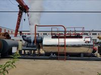 Chaudière à vapeur filetée horizontale du gaz 5000 KG/H 5 T/H de GNL de LPG de carburant diesel de tuyau de fumée de trois passages pour le matériel médical