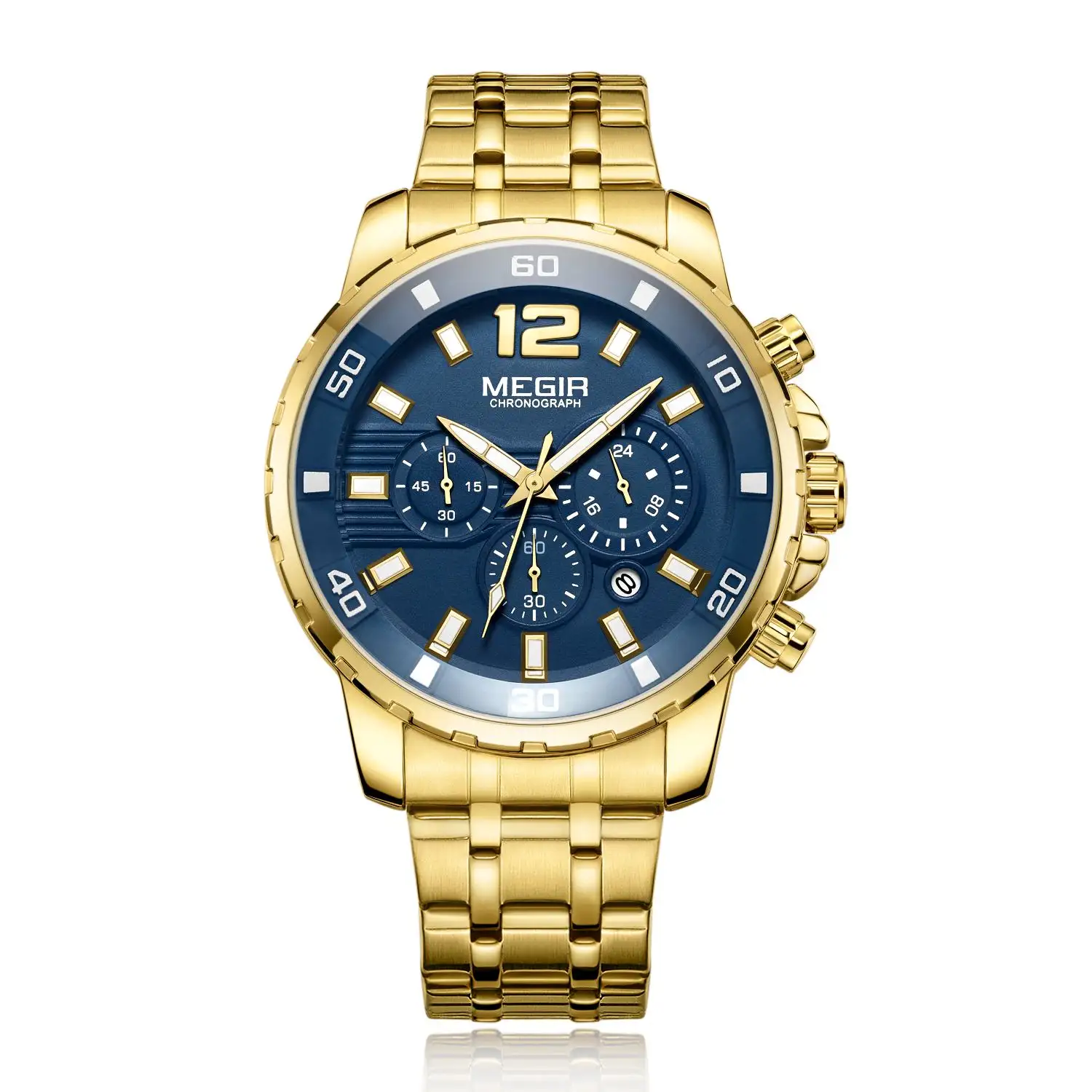 Relogio Masculino Brand Men Stainless Steel Charm Quartz Luxury Watches Custom Logo Gold Black Watch Men