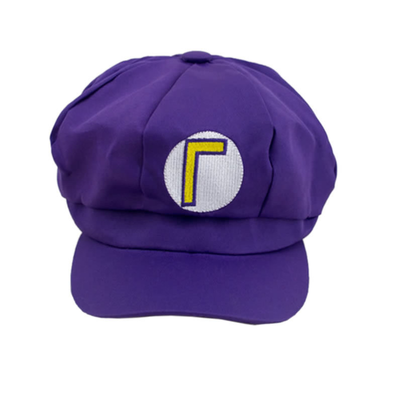 Gorra octogonal Wario-morada