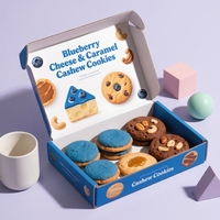 Boîtes rigides en carton ondulé avec logo personnalisé, recyclables, laminage mat, doublure en éponge, emballage alimentaire de qualité alimentaire pour boulangerie, pâtisserie, envoi postal