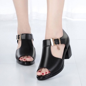 Ruizi pelle PU basso blocco tacco grosso sandali <span class=keywords><strong>da</strong></span> sera abito <span class=keywords><strong>da</strong></span> <span class=keywords><strong>sposa</strong></span> <span class=keywords><strong>scarpe</strong></span> Pump per le donne - Product Image 3
