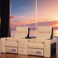 Mobilier de théâtre 7D motion ride chaise de cinéma usage domestique sièges de cinéma 6 sièges de cinéma maison avec massage