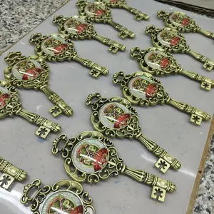 Benutzer definierte Ornamente Schmuck Dekoration Weihnachten Schlüssel Ornamente Luxus Weihnachts baum Anhänger Ornamente mit hochwertigen Lanyard