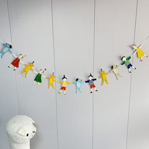Cartoon Animal Hand In Hand <b>Banner</b> For Birthday Party Decoration Kids Room - Product Image 1
