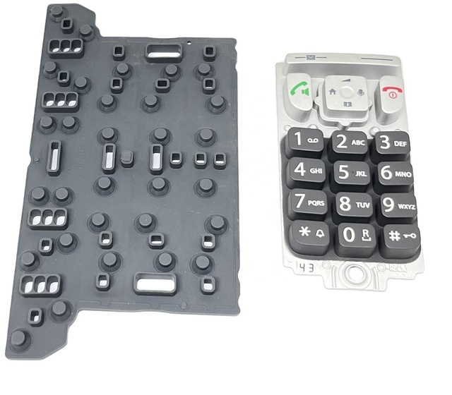 Automotive EPDM Silicone Rubber Keypad with Carbon Contacts for Car Phone Control Customizable Size