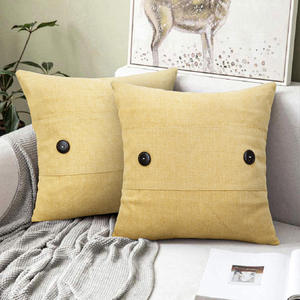 Housse <span class=keywords><strong>de</strong></span> coussin personnalisée jeter taie <span class=keywords><strong>d</strong></span>'oreiller <span class=keywords><strong>d</strong></span>écor à la maison housse <span class=keywords><strong>de</strong></span> coussin chenille taie <span class=keywords><strong>d</strong></span>'oreiller avec boutons - Product Image 1