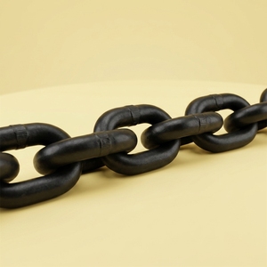 Cadena de Transmisión Soldada <span class=keywords><strong>SCIC</strong></span> G80 de Alta Resistencia, Acabado Negro Metálico Industrial para Barcos - Product Image 1